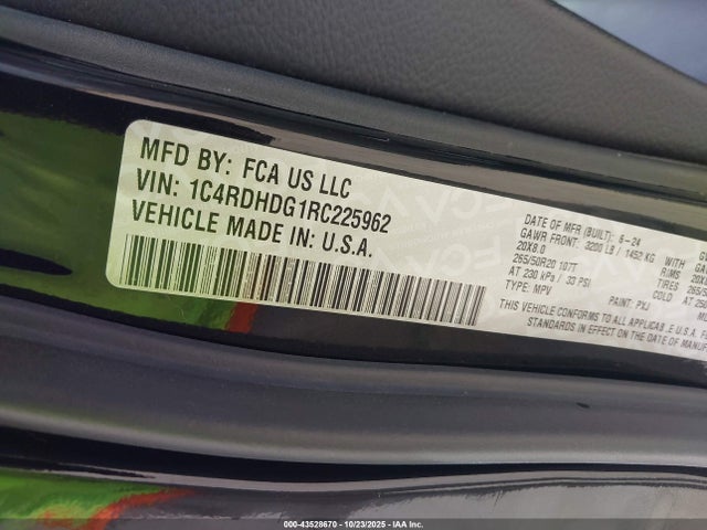 Dodge Durango Gt Rwd 2024 1C4RDHDG1RC225962 Image 9