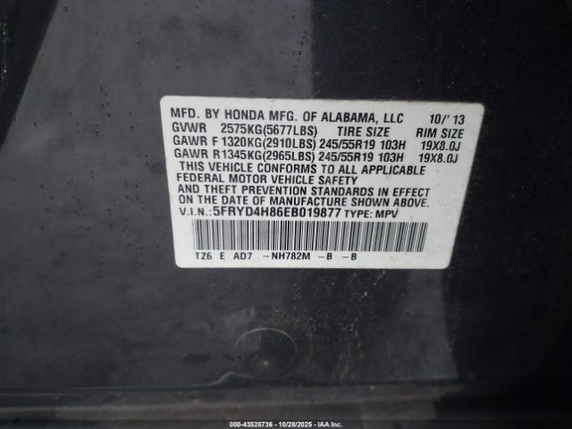 2014 ACURA MDX 5FRYD4H86EB019877 Photo 8
