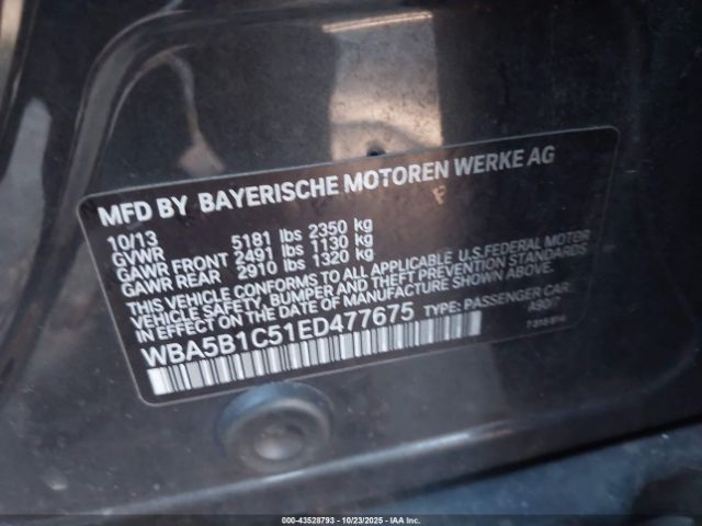 2014 BMW 535I WBA5B1C51ED477675 Photo 8