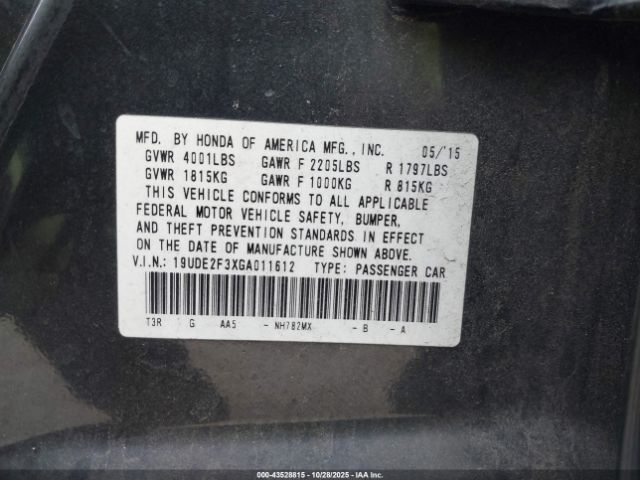 2016 ACURA ILX 19UDE2F3XGA011612 Photo 8