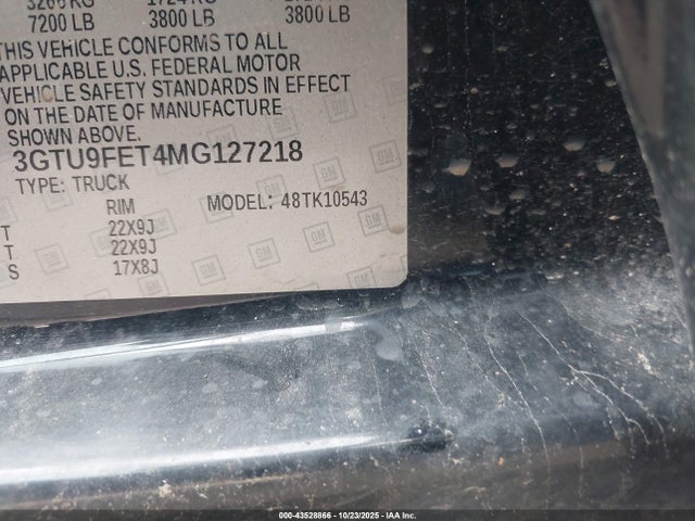 3GTU9FET4MG127218 GMC lm2