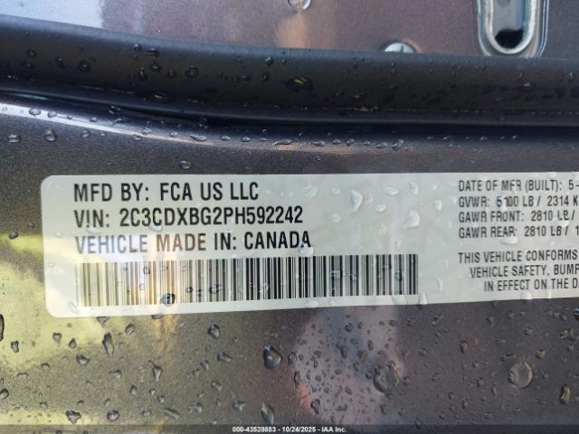 2023 DODGE CHARGER 2C3CDXBG2PH592242 Photo 8