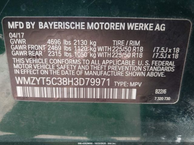 2017 MINI COUNTRYMAN WMZYT5C38H3D79971 Photo 8