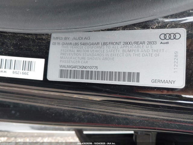 2016 AUDI A7 WAUWGAFC9GN010775 Photo 8