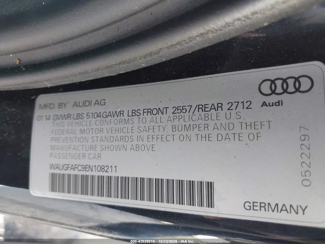 2014 AUDI A6 WAUGFAFC9EN108211 Photo 8