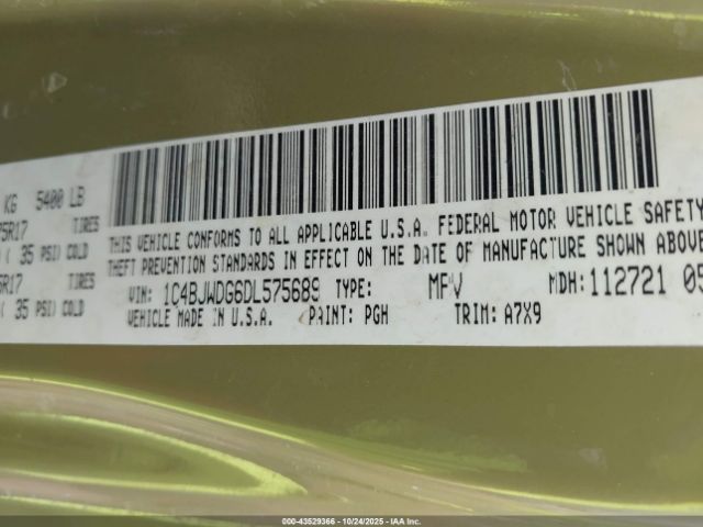 2013 JEEP WRANGLER UNLIMITED 1C4BJWDG6DL575689 Photo 8