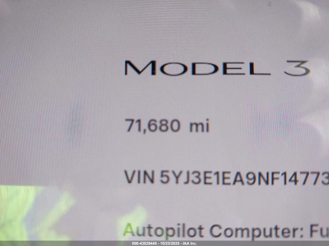 Tesla Model 3 Rear-wheel Drive 2022 5YJ3E1EA9NF147738 Image 15