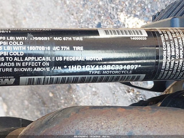 2011 HARLEY-DAVIDSON FXDF 1HD1GY413BC331897 Photo 9
