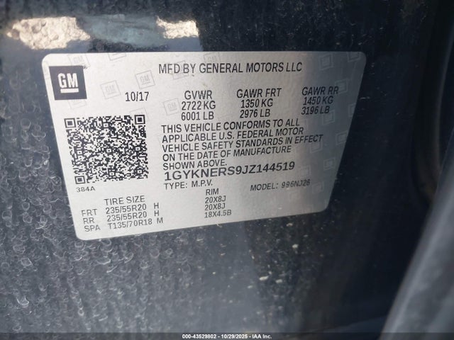 2018 CADILLAC XT5 1GYKNERS9JZ144519 Photo 8