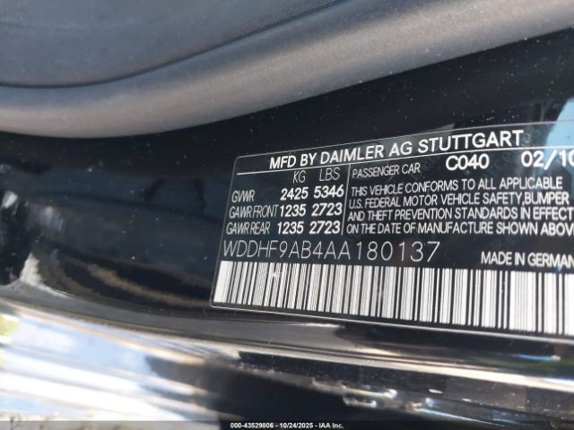 2010 MERCEDES-BENZ E 550 WDDHF9AB4AA180137 Photo 8