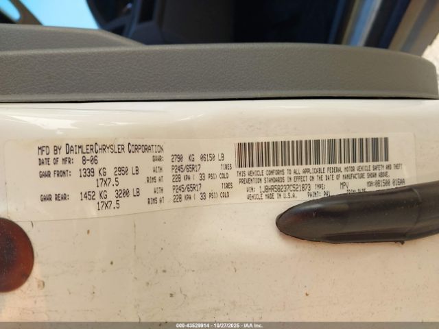 2007 JEEP GRAND CHEROKEE 1J8HR58237C521873 Photo 8