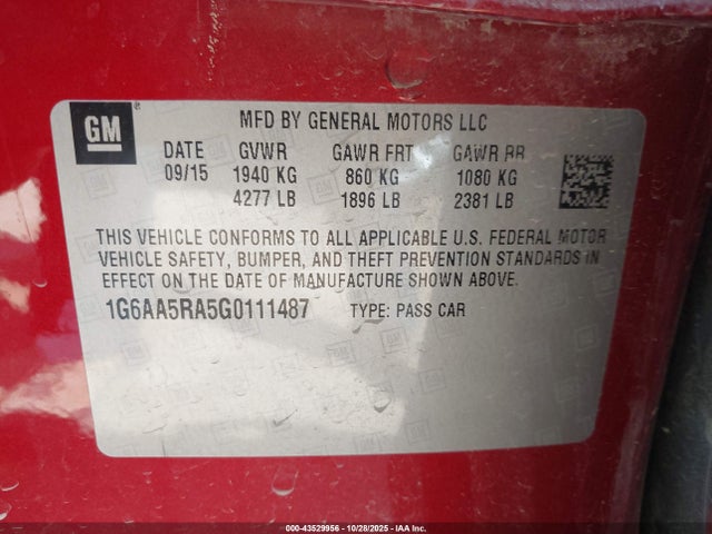 2016 CADILLAC ATS 1G6AA5RA5G0111487 Photo 8