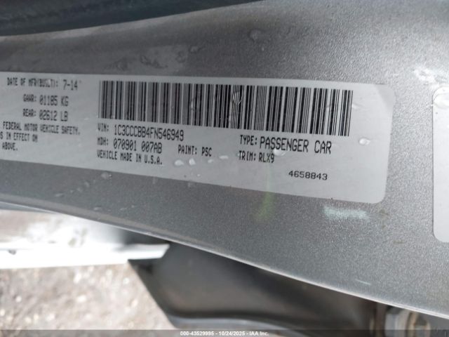 2015 CHRYSLER 200 1C3CCCBB4FN546949 Photo 8