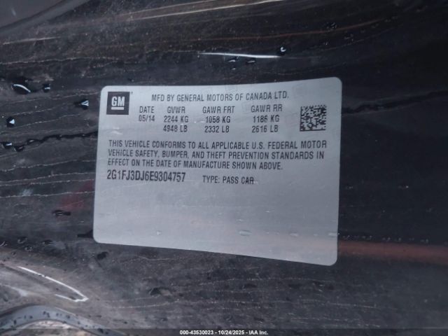 2014 CHEVROLET CAMARO 2G1FJ3DJ6E9304757 Photo 8