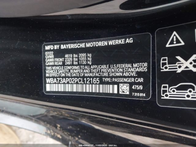 2023 BMW 430I WBA73AP02PCL12165 Photo 8