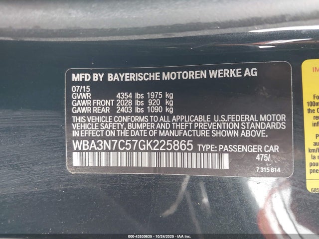 WBA3N7C57GK225865 BMW 428i