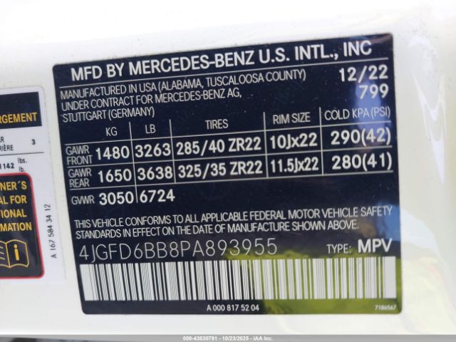 2023 MERCEDES-BENZ AMG GLE 53 COUPE 4JGFD6BB8PA893955 Photo 8