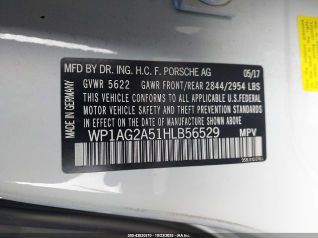 2017 PORSCHE MACAN WP1AG2A51HLB56529 Photo 8