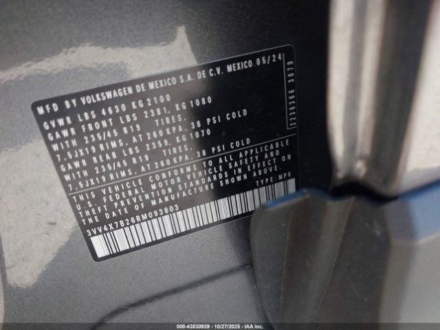 2024 VOLKSWAGEN TAOS 3VV4X7B26RM093803 Photo 8
