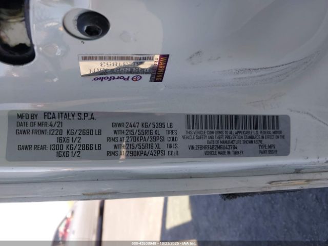 2021 RAM PROMASTER CITY ZFBHRFAB2M6U43784 Photo 8