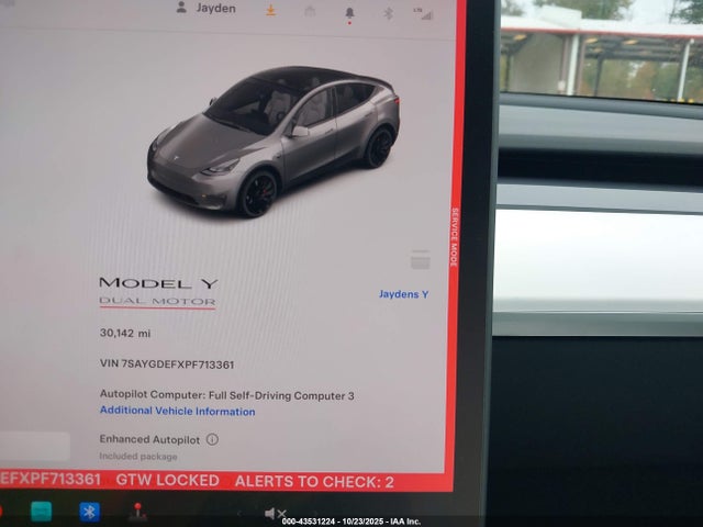 2023 TESLA MODEL Y 7SAYGDEFXPF713361 Photo 6