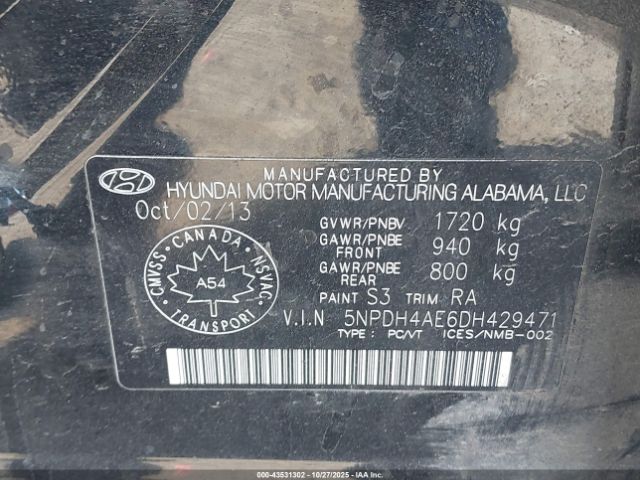 2013 HYUNDAI ELANTRA 5NPDH4AE6DH429471 Photo 8