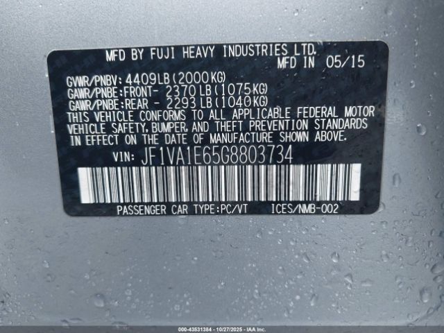 2016 SUBARU WRX JF1VA1E65G8803734 Photo 8
