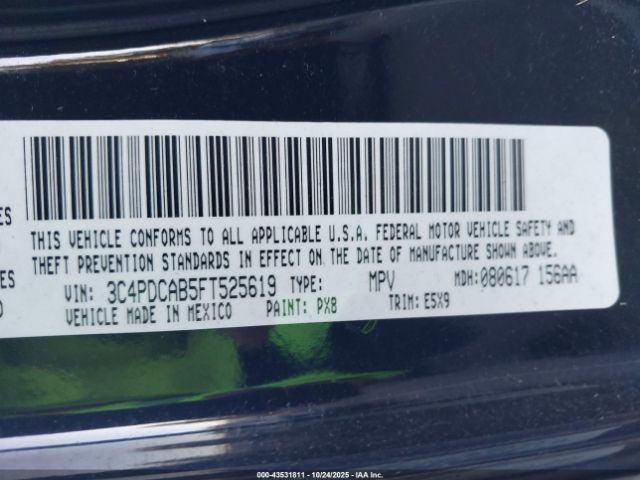 2015 DODGE JOURNEY 3C4PDCAB5FT525619 Photo 8