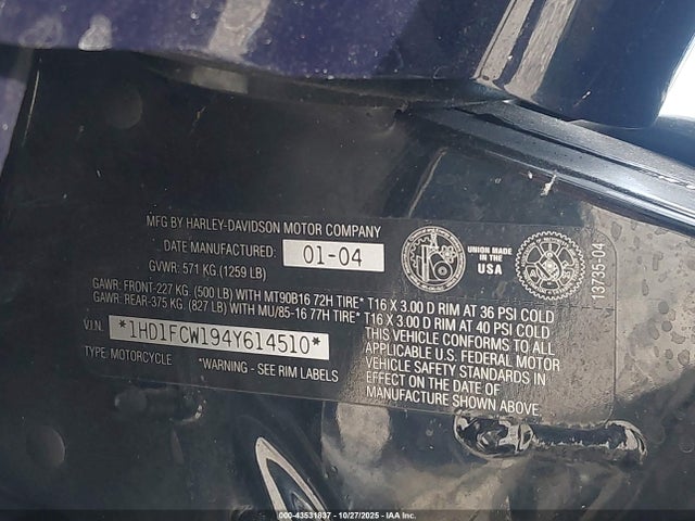 2004 HARLEY-DAVIDSON FLHTCUI 1HD1FCW194Y614510 Photo 9