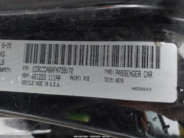 2015 CHRYSLER 200 1C3CCCABXFN739172 Photo 8