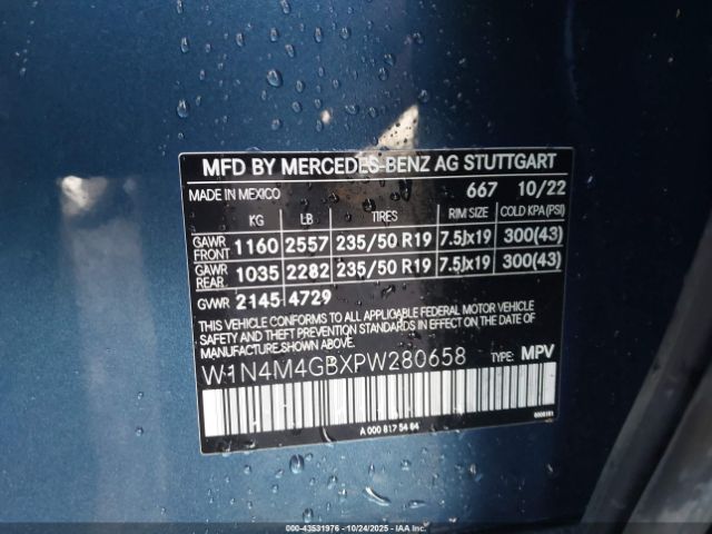 2023 MERCEDES-BENZ GLB 250 W1N4M4GBXPW280658 Photo 8