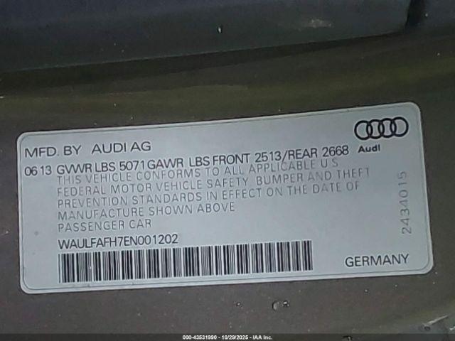 2014 AUDI A5 WAULFAFH7EN001202 Photo 8