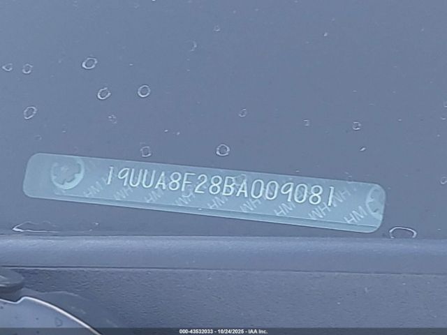 2011 ACURA TL 19UUA8F28BA009081 Photo 8