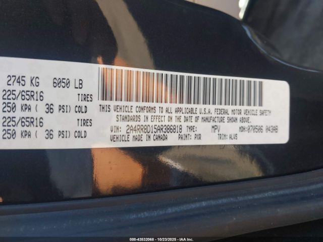 2010 CHRYSLER TOWN & COUNTRY 2A4RR8D15AR386818 Photo 8