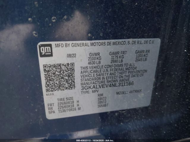 2022 GMC TERRAIN 3GKALVEV4NL311166 Photo 8