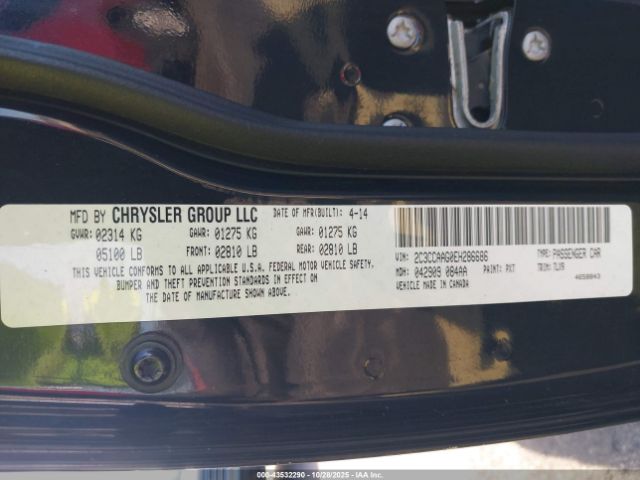 2014 CHRYSLER 300 2C3CCAAG0EH286686 Photo 8