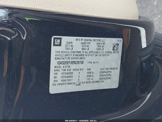 GMC YUKON DENALI 2014 1GKS2EEF3ER228708 Image 9