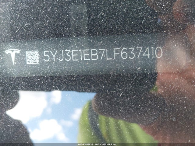 2020 TESLA MODEL 3 5YJ3E1EB7LF637410 Photo 8