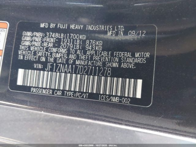 2013 SCION FR-S JF1ZNAA17D2711278 Photo 8