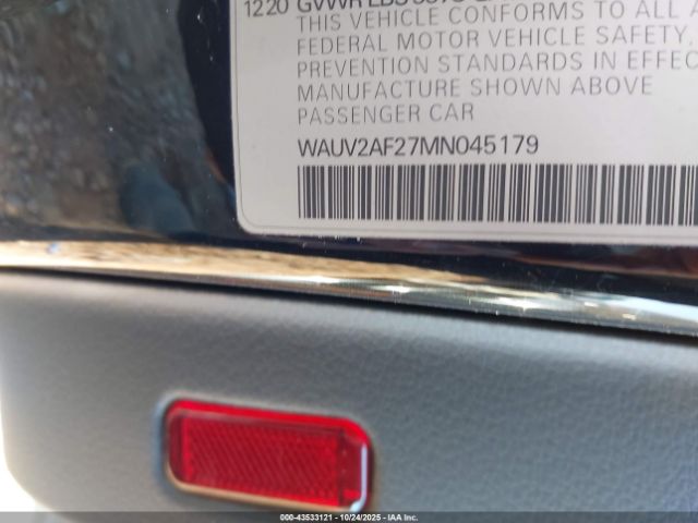 2021 AUDI A7 SPORTBACK WAUV2AF27MN045179 Photo 8