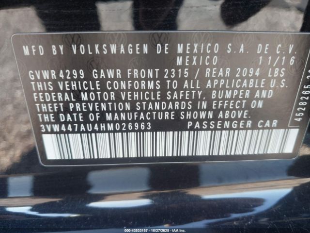 2017 VOLKSWAGEN GOLF GTI 3VW447AU4HM026963 Photo 8