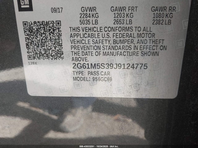 2018 CADILLAC XTS 2G61M5S39J9124775 Photo 8