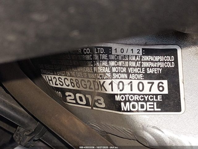 2013 HONDA GL1800 JH2SC68G2DK101076 Photo 9