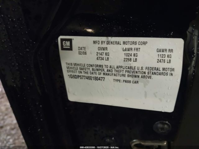 2006 CADILLAC CTS 1G6DP577460180477 Photo 8