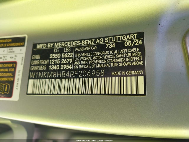 2024 MERCEDES-BENZ AMG GLC 43 W1NKM8HB4RF206958 Photo 8