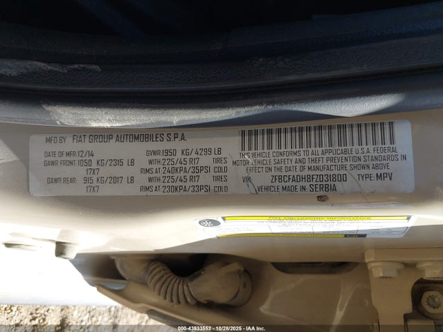 2015 FIAT 500L ZFBCFADH8FZ031800 Photo 8