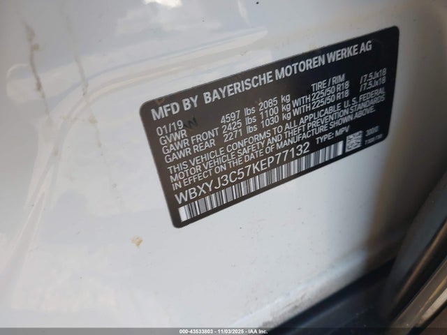 2019 BMW X2 WBXYJ3C57KEP77132 Photo 8
