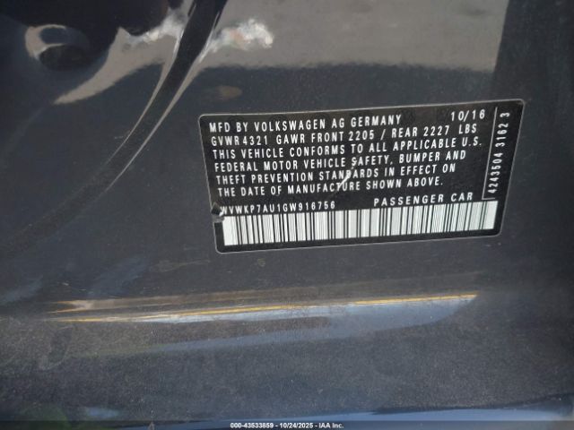 2016 VOLKSWAGEN E-GOLF WVWKP7AU1GW916756 Photo 8