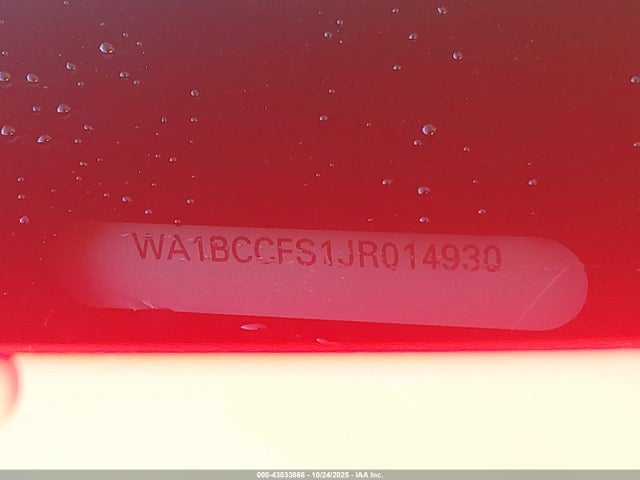2018 AUDI Q3 WA1BCCFS1JR014930 Photo 8
