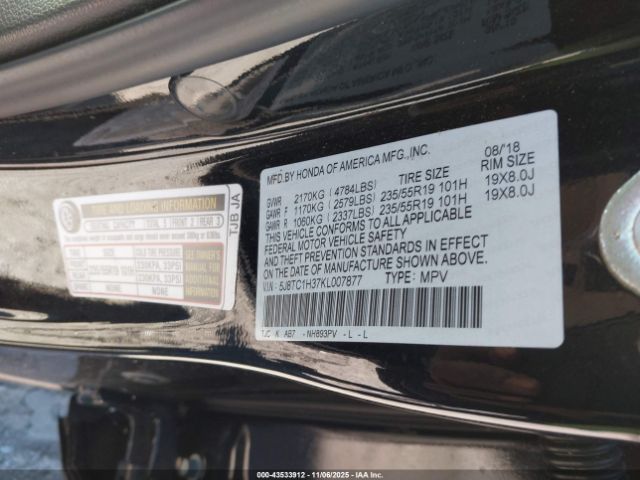 2019 ACURA RDX 5J8TC1H37KL007877 Photo 8